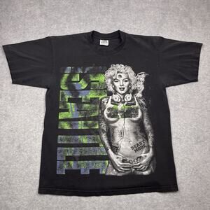 Seattle Seahawks Marilyn Monroe graphic t-shirt black streetwear size XL
